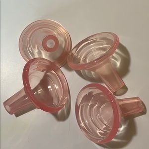 Set of four pumpin pals small silicone flanges